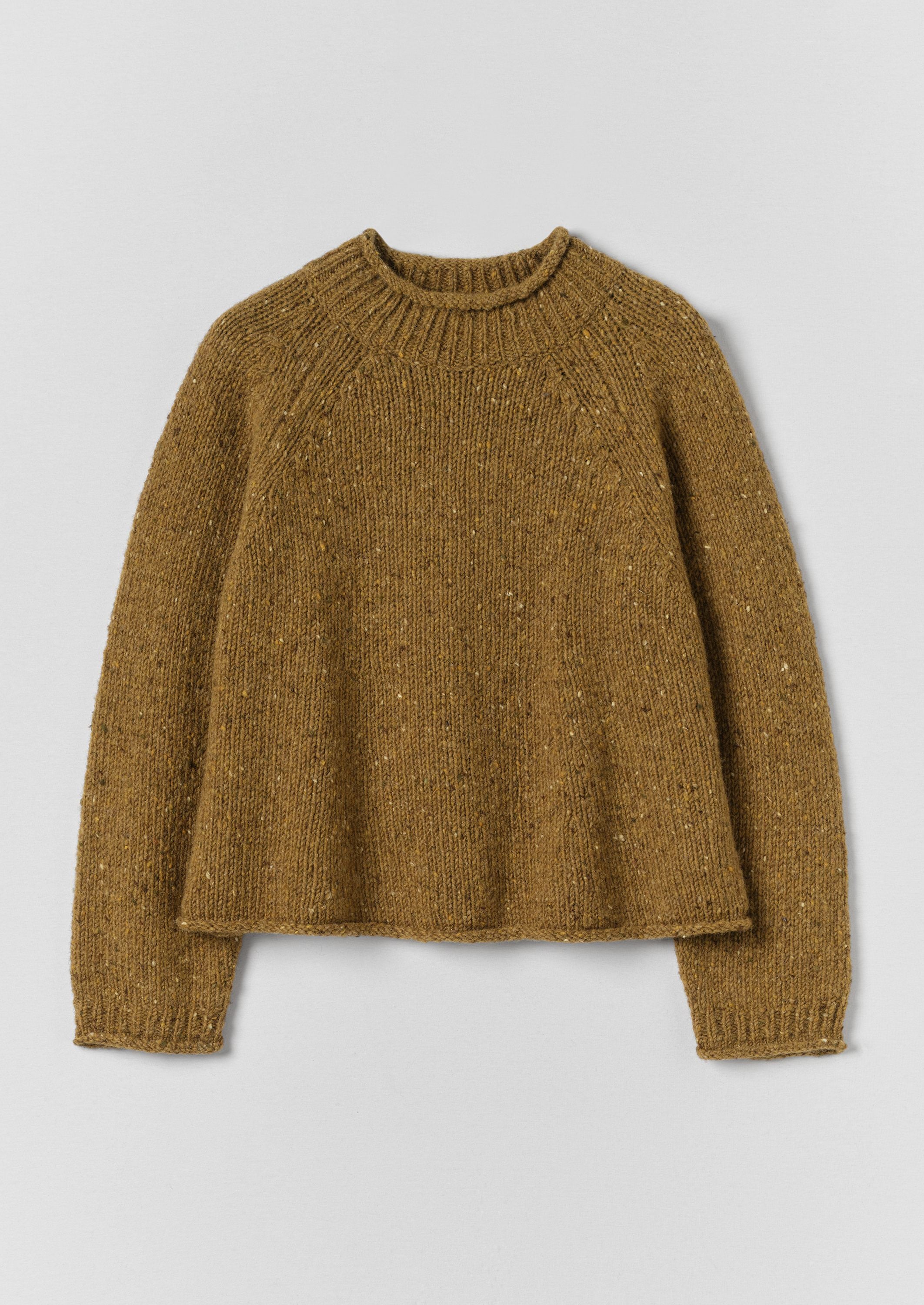 Orla Donegal Wool Sweater - Straw