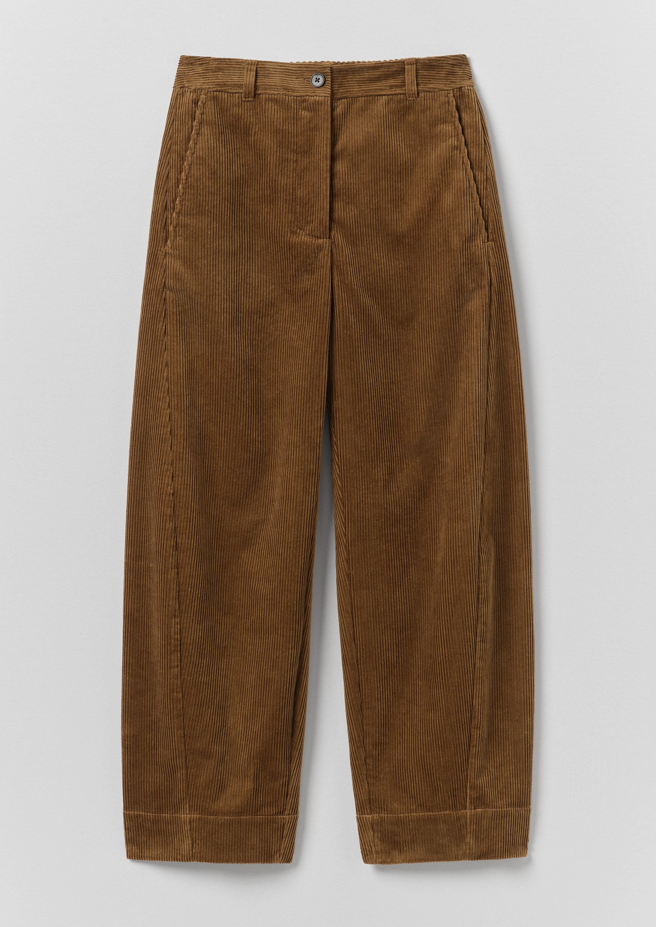 Twisted Seam Cord Trousers - Golden Amber