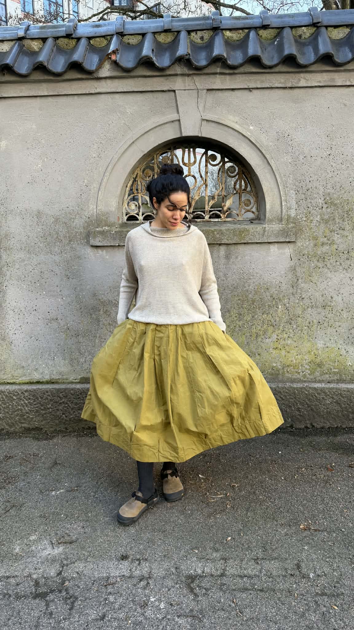 Flower Skirt - Seaweed