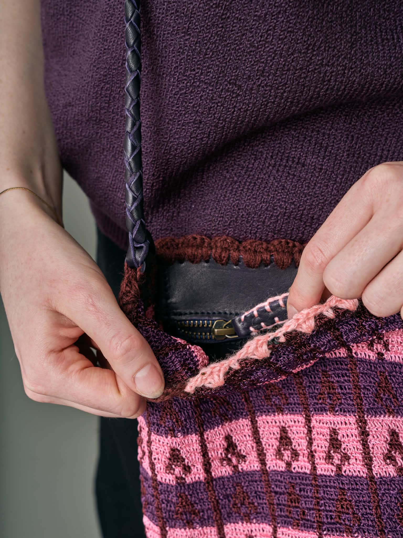 Bag - Bordeaux/Pink/Purple