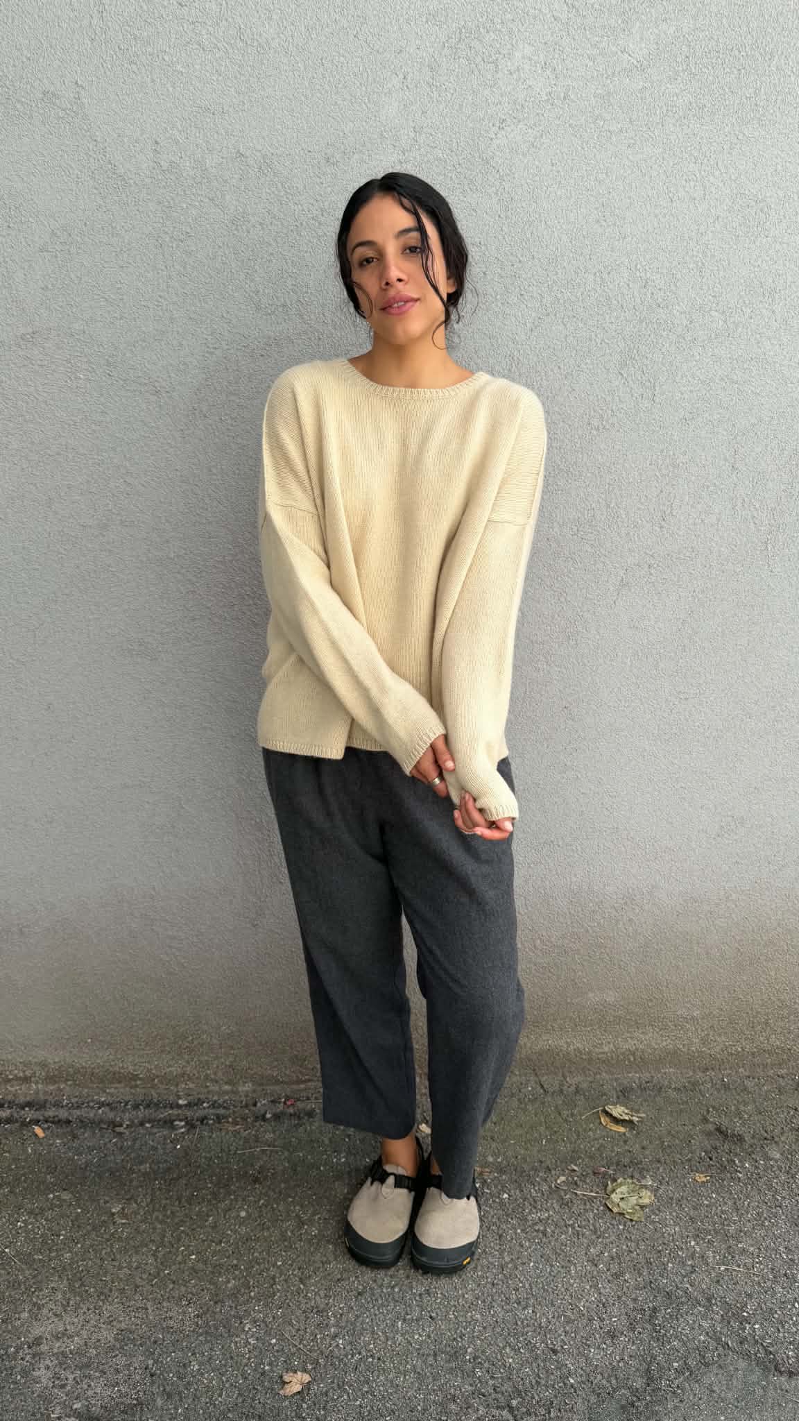 Tapered Pull-On Trousers - P1922/TS989 - Cement