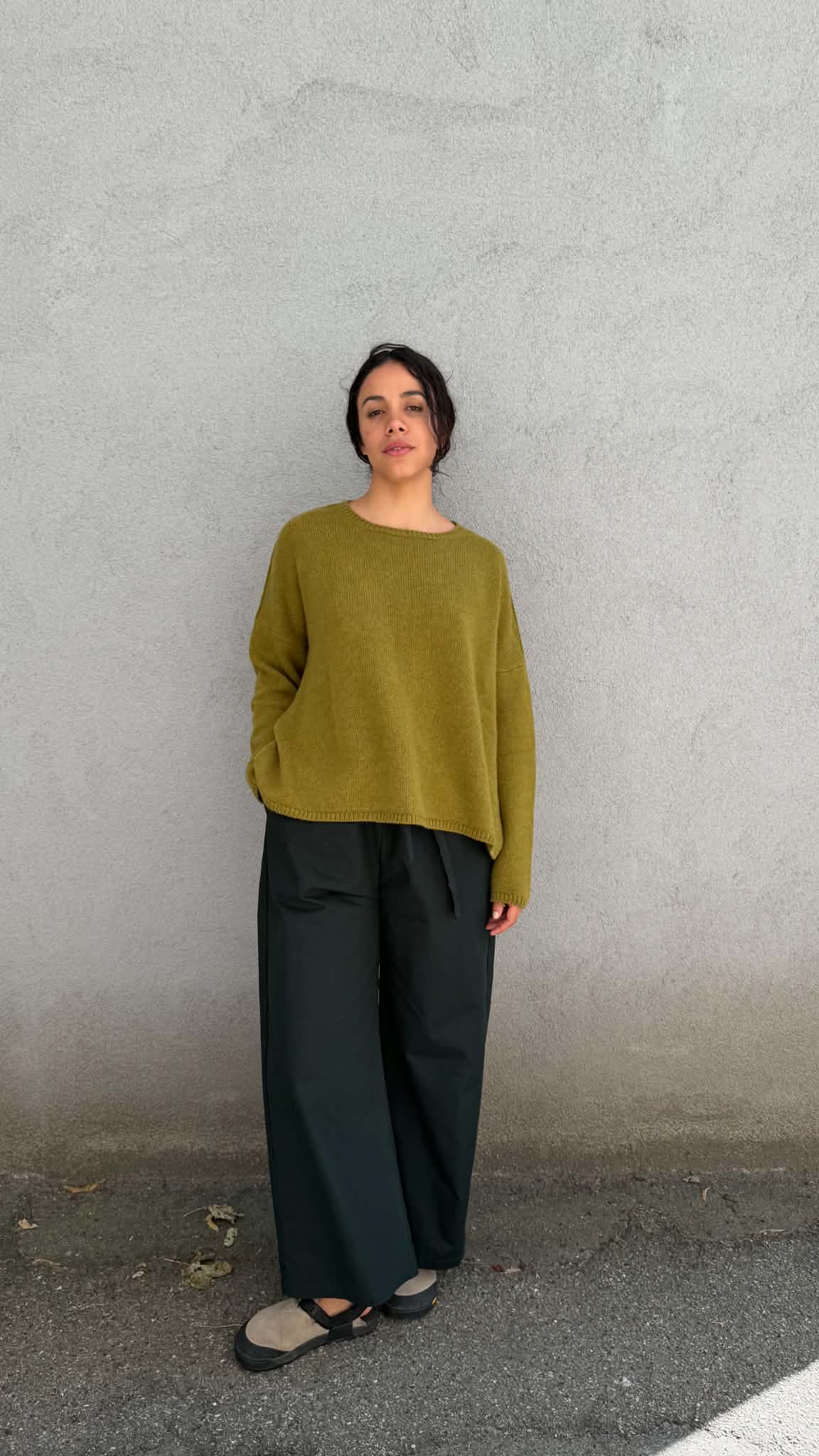 Cashmere Alpaca Sweater - P1890/TS998 - Olive