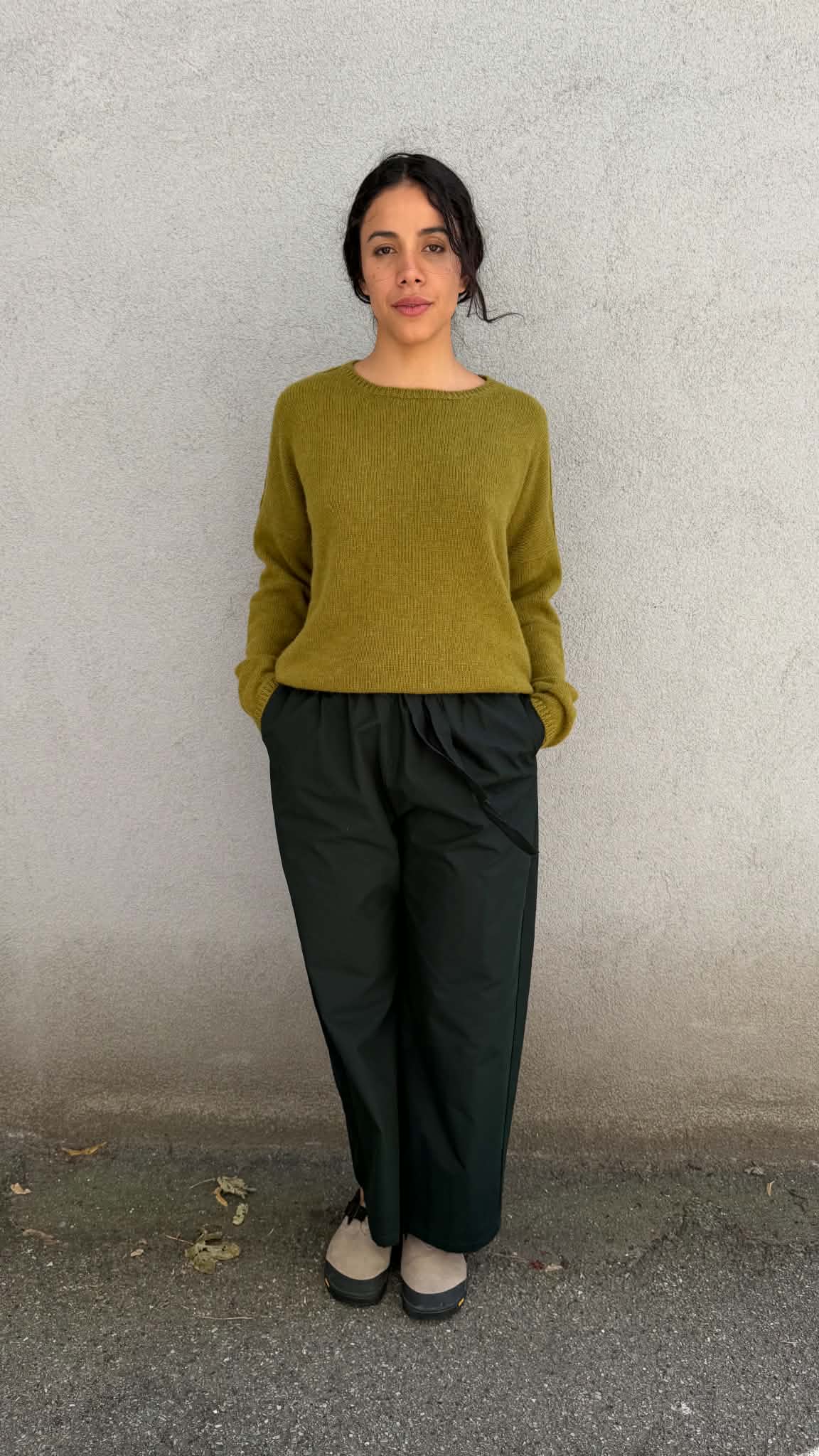 Cashmere Alpaca Sweater - P1890/TS998 - Olive