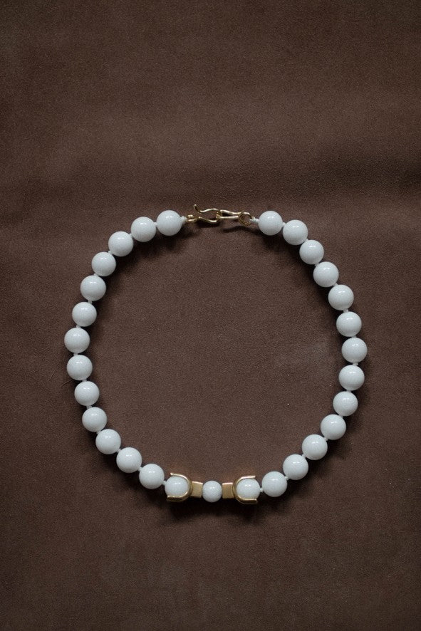 Necklace 42/24 - White Jade