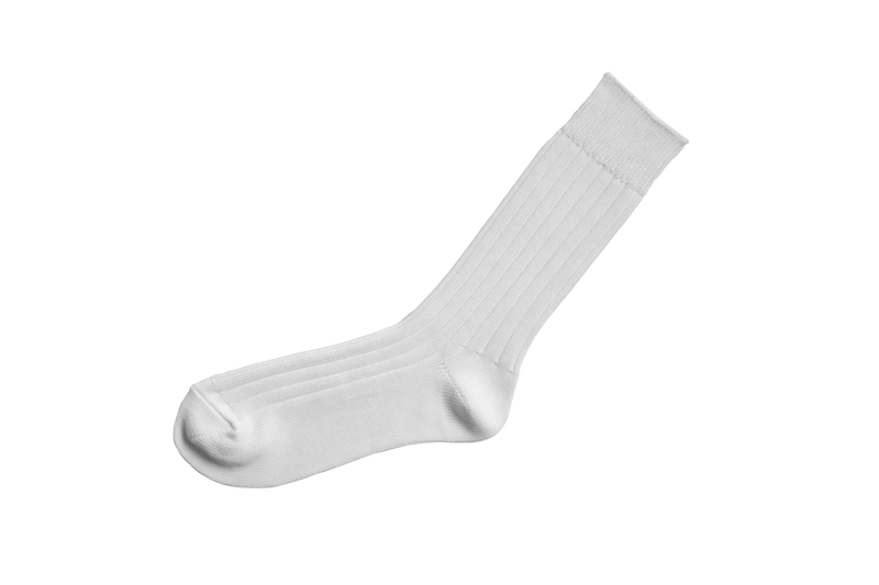NISHIGUCHI KUTSUSHITA - Egyptian Cotton Ribbed Socks