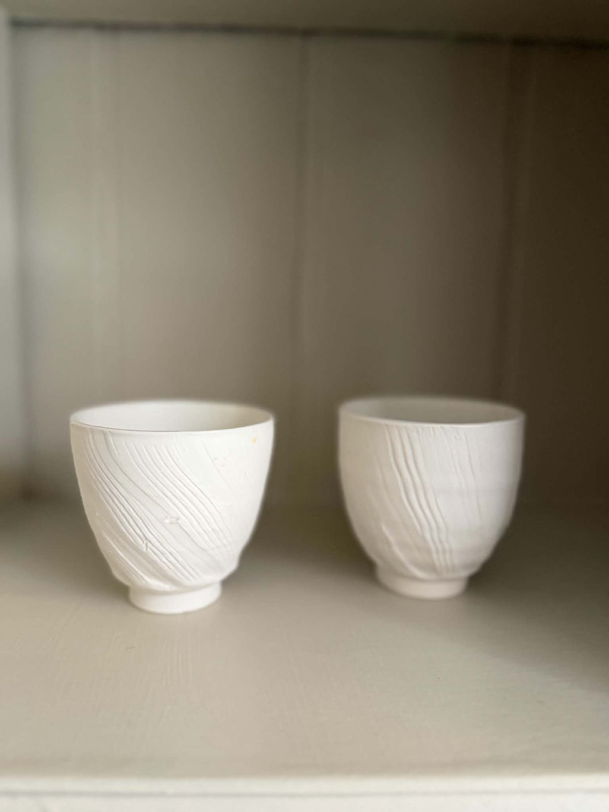 Textured Tea Bowl - White