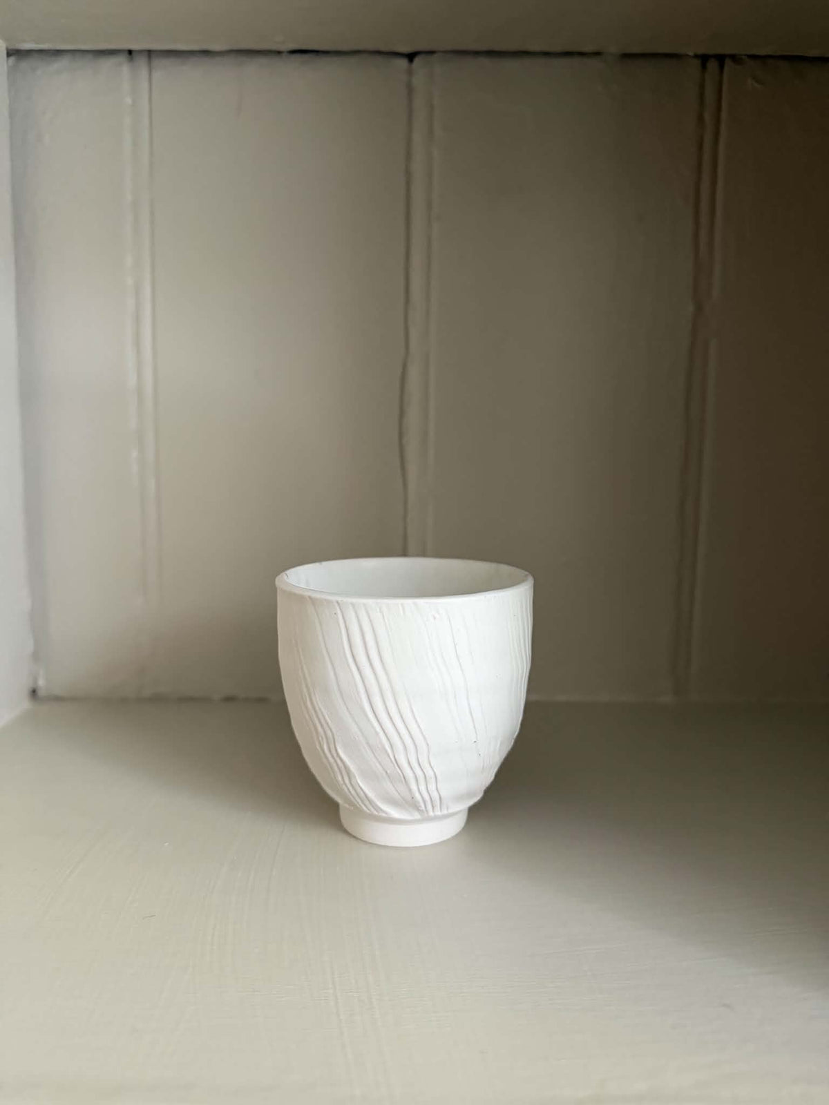 Textured Tea Bowl - White