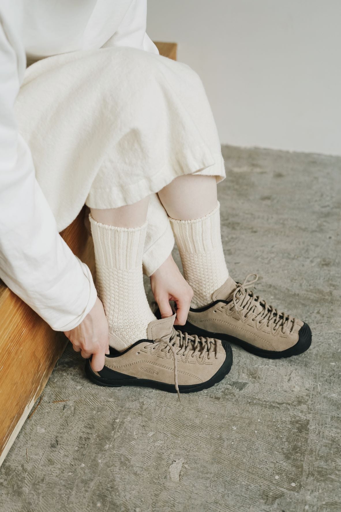 NISHIGUCHI KUTSUSHITA - Wool Cotton Boot Socks