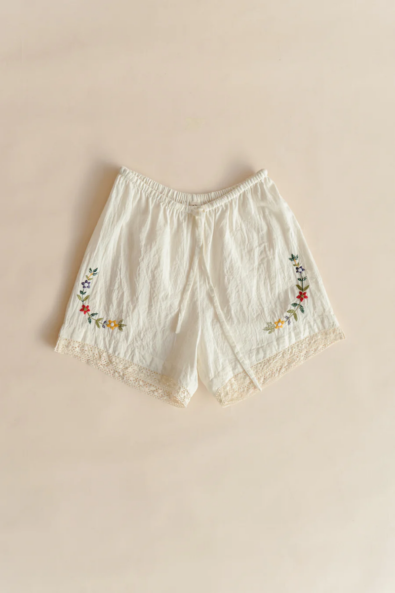 RUNAWAY BICYCLE R.B. - Embroidered Shorts