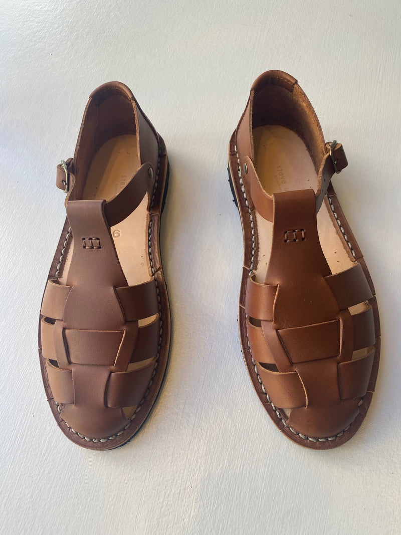 Steve Mono Artisanal Sandals 10/01 - Chocolate - tété
