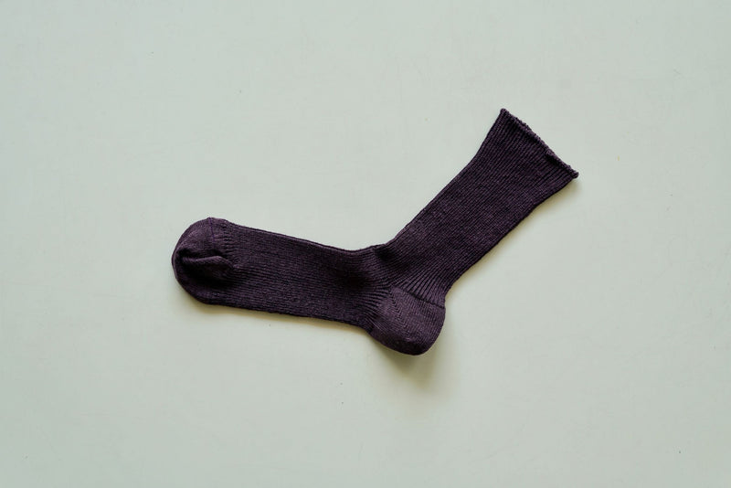 hakne Linen ribbed socks