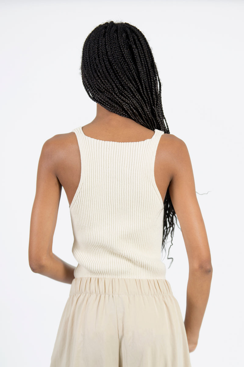 .blacktogrey Ripple Top in cotton BCI