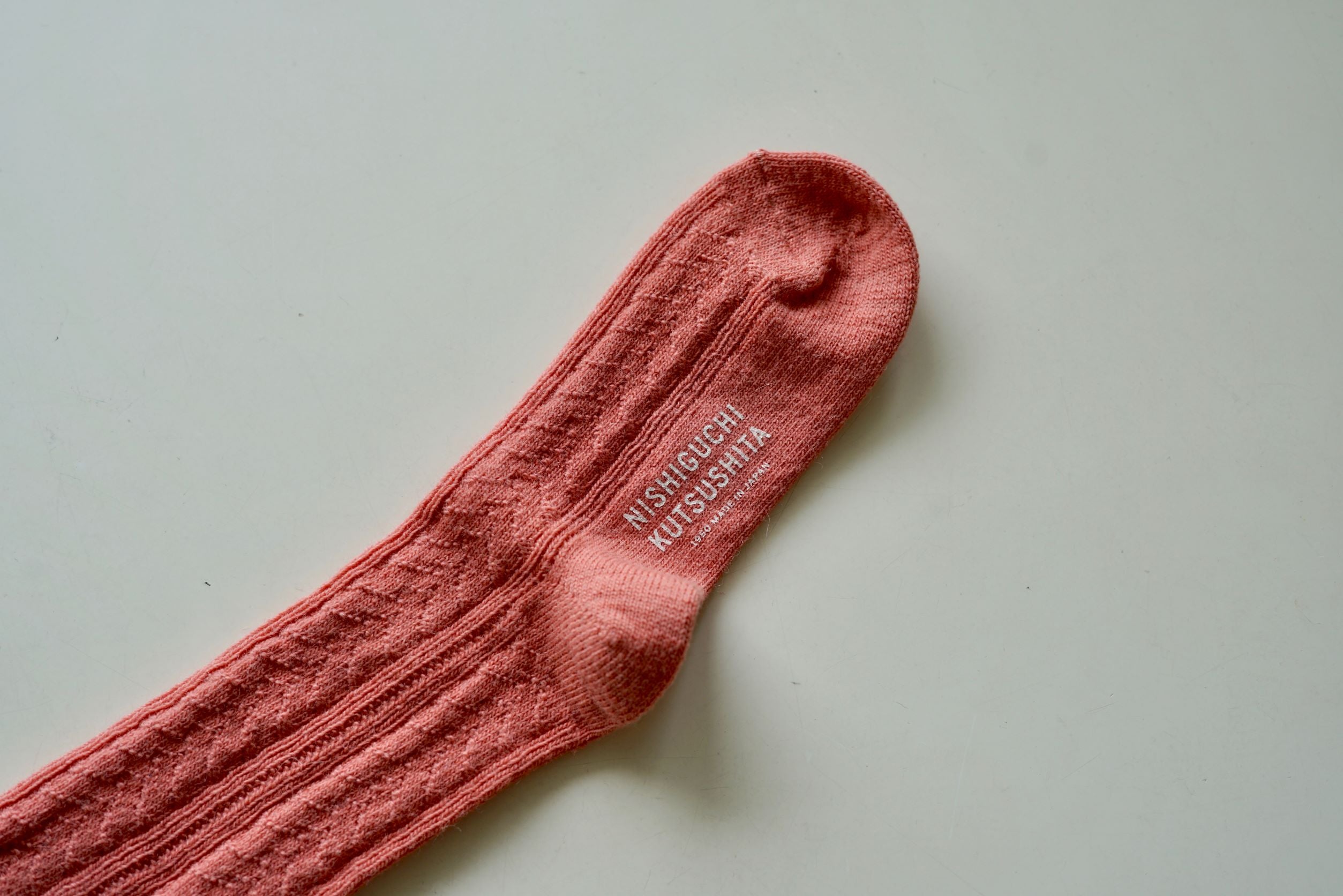 NISHIGUCHI KUTSUSHITA - Alpaca Wool Cable Socks