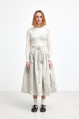 RICORRROBE - sunflower skirt - waxed cotton greige