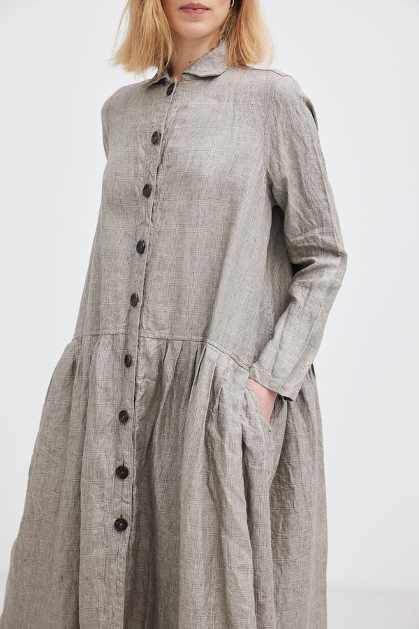 RICORRROBE - bd dress  irish linen check