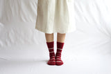 NISHIGUCHI KUTSUSHITA - Mohair Wool Border Socks
