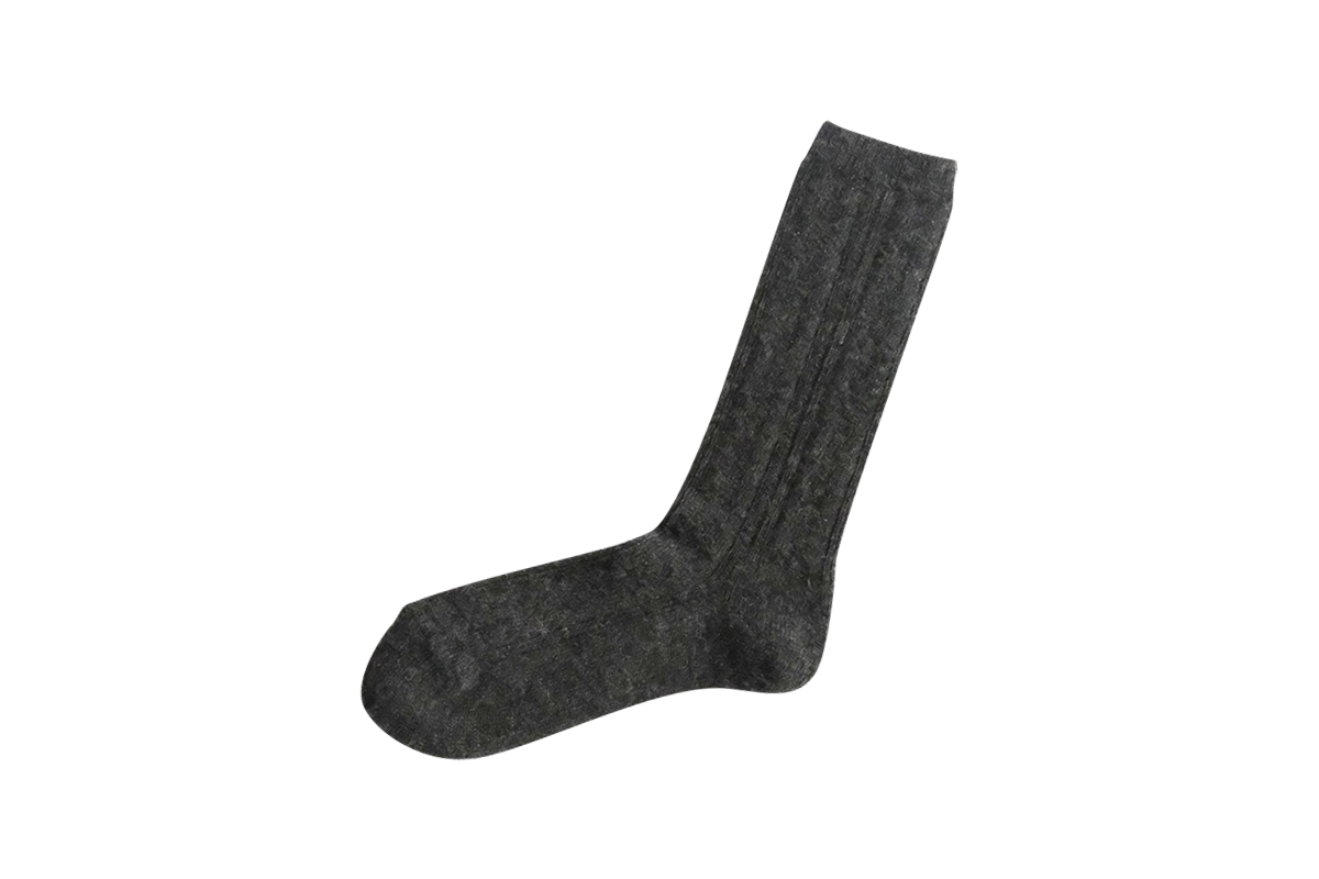NISHIGUCHI KUTSUSHITA - Alpaca Wool Cable Socks