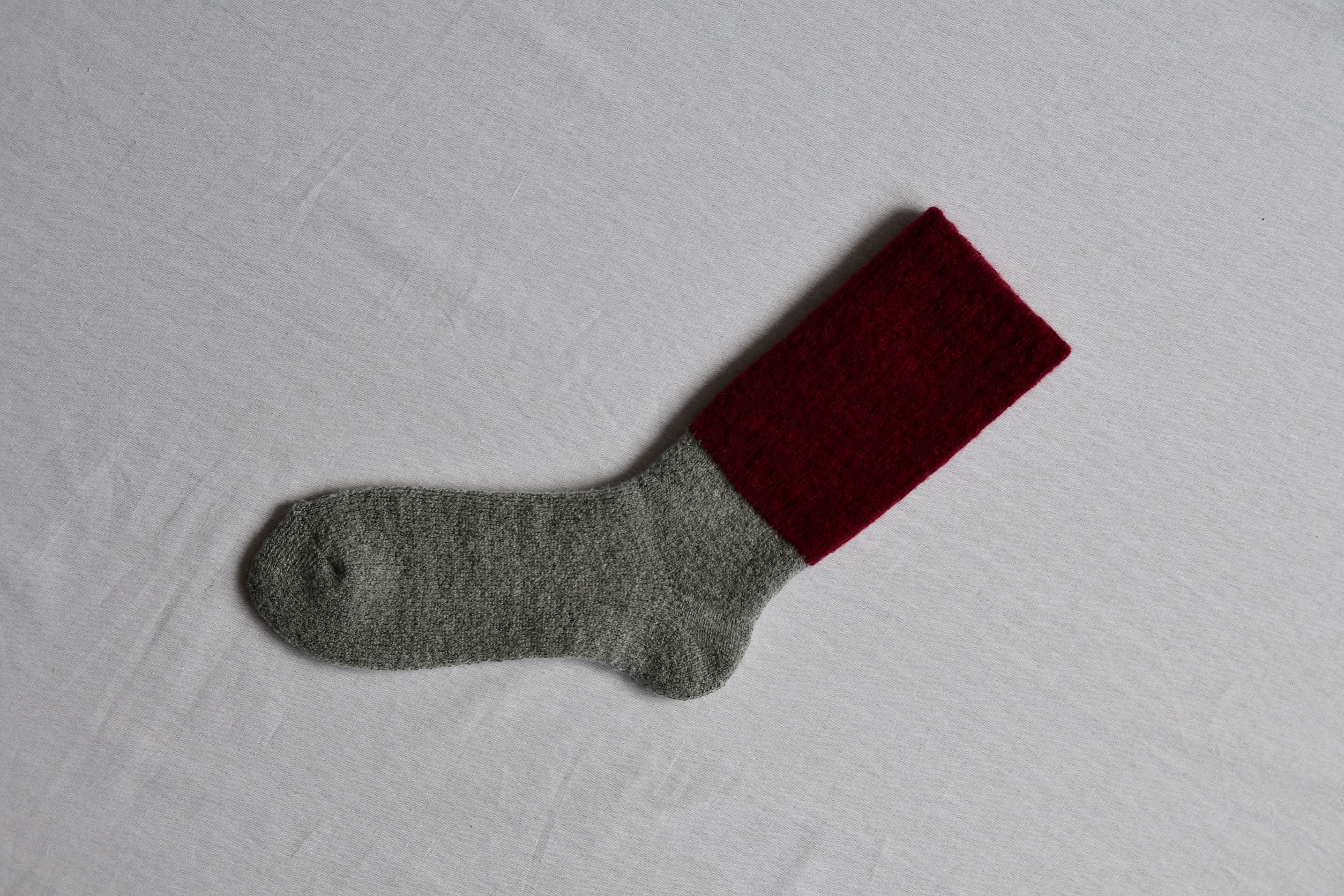 NISHIGUCHI KUTSUSHITA - Mohair Wool Pile Socks